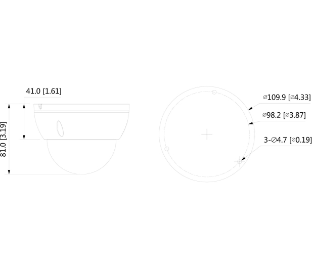 Dahua Lite HDBW2431E 2,8mm 4MP/IR30/IP67/IK10/PoE/IVS - 555594 - zdjęcie 2